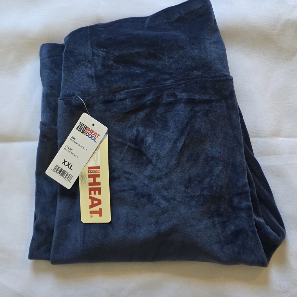 NWT 32 Degrees Heat Velour Jogger Pants Mountain Blue Sz XXL
